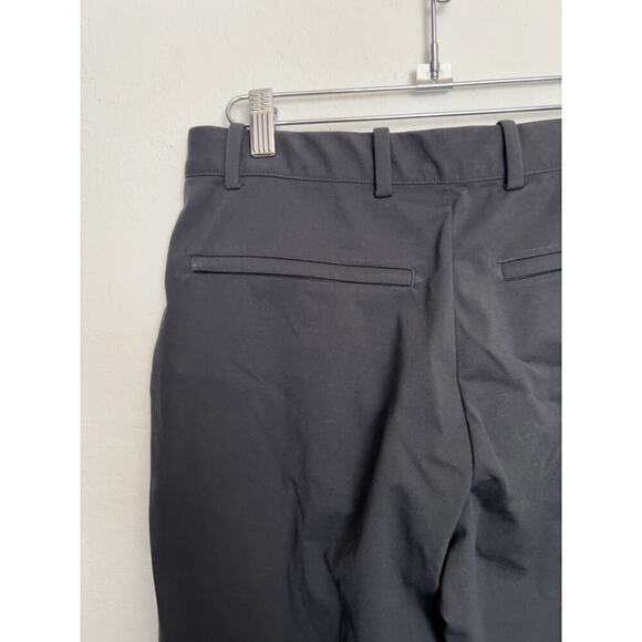Uniqlo Dress Pants Straight Stretch Polyester Small Black Classic Staple Capsule - Picture 3 of 8